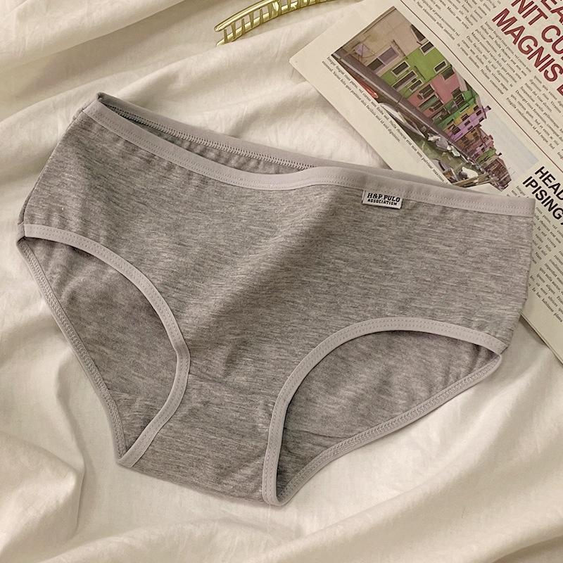 Quần lót nữ cotton H&amp;PPulo hàng Xuất, có 9 màu để chọn, mềm mại, thấm hút mồ hôi, thoáng mát Women Trắng - Hồng
