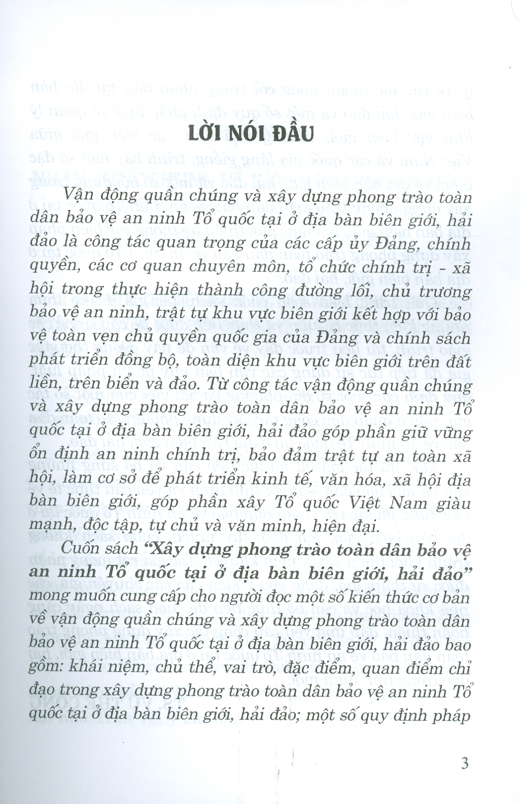 Xây Dựng Phong Trào Toàn Dân Bảo Vệ An Ninh Tổ Quốc Ở Địa Bàn Biên Giới, Hải Đảo
