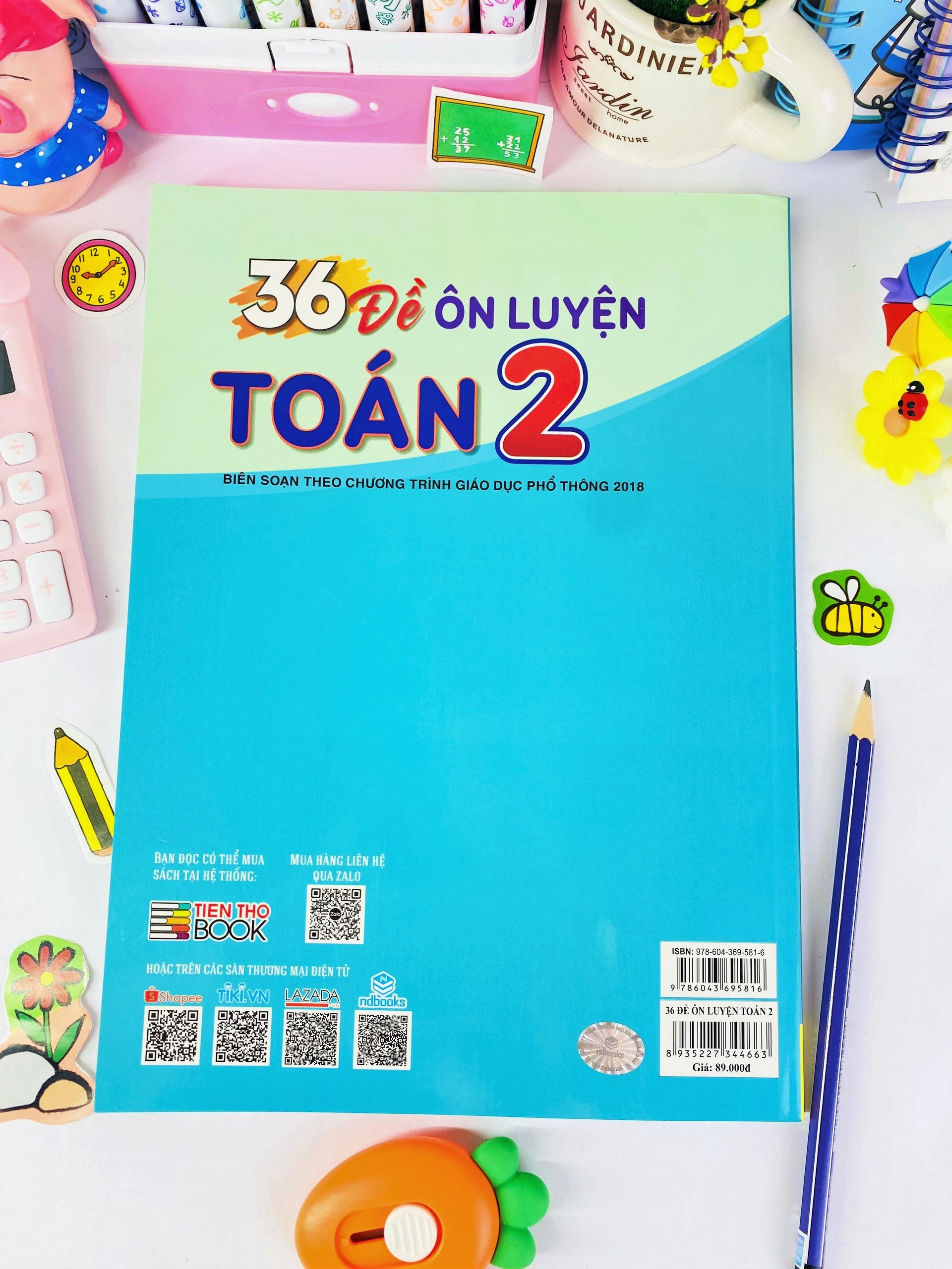 Sách - 36 Đề Ôn Luyện Toán 2 - Biên soạn theo chương trình GDPT mới - ndbooks