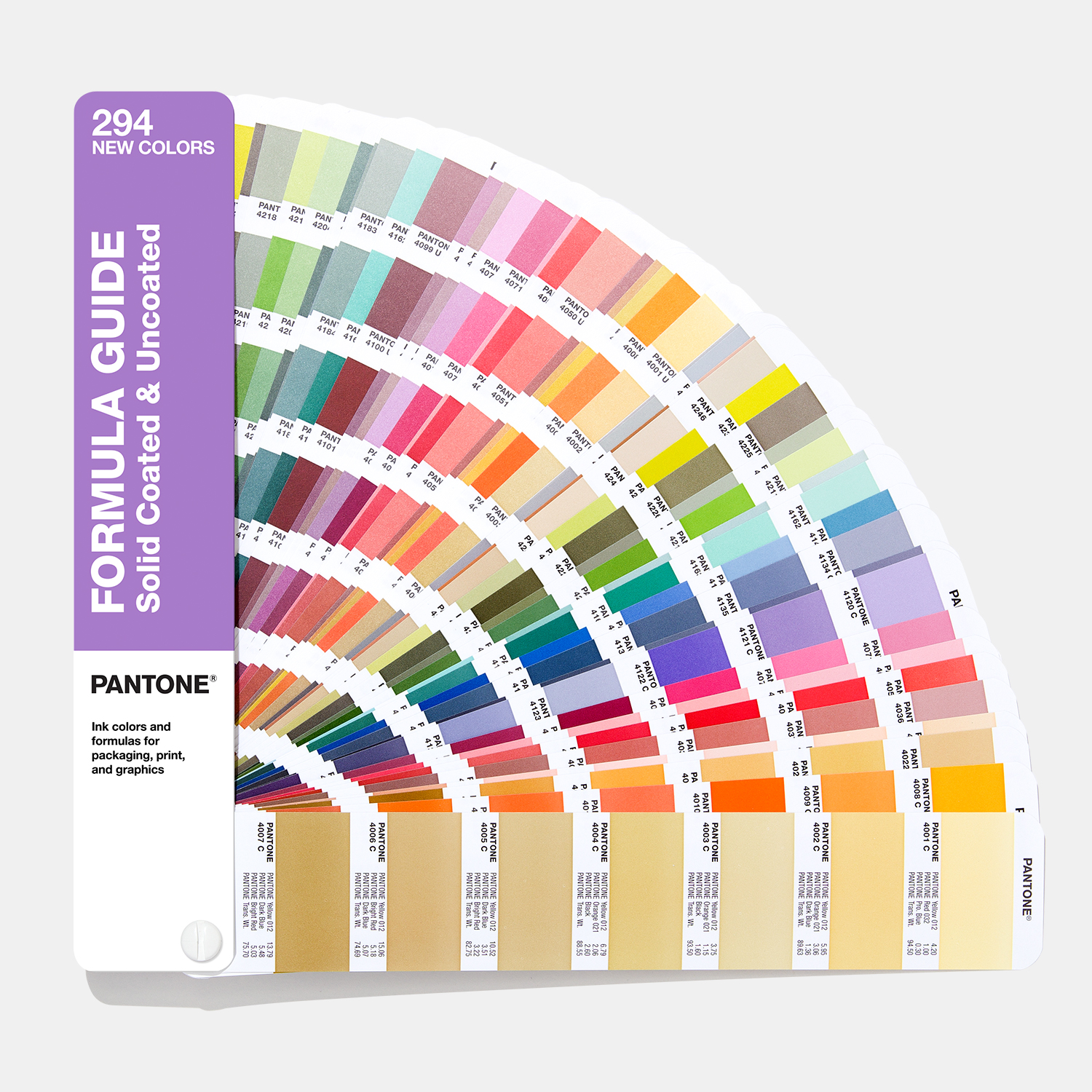 Bộ 1 thanh bảng màu Pantone C U Formula Guide Coated Uncoated Suplement GP1601A SUPL - Phiên bản 2020 - Cập nhật 294 màu PMS đầu 1-7 - Nhập khẩu từ PANTONE LLC USA - Cập nhật cho Pantone GP1601N