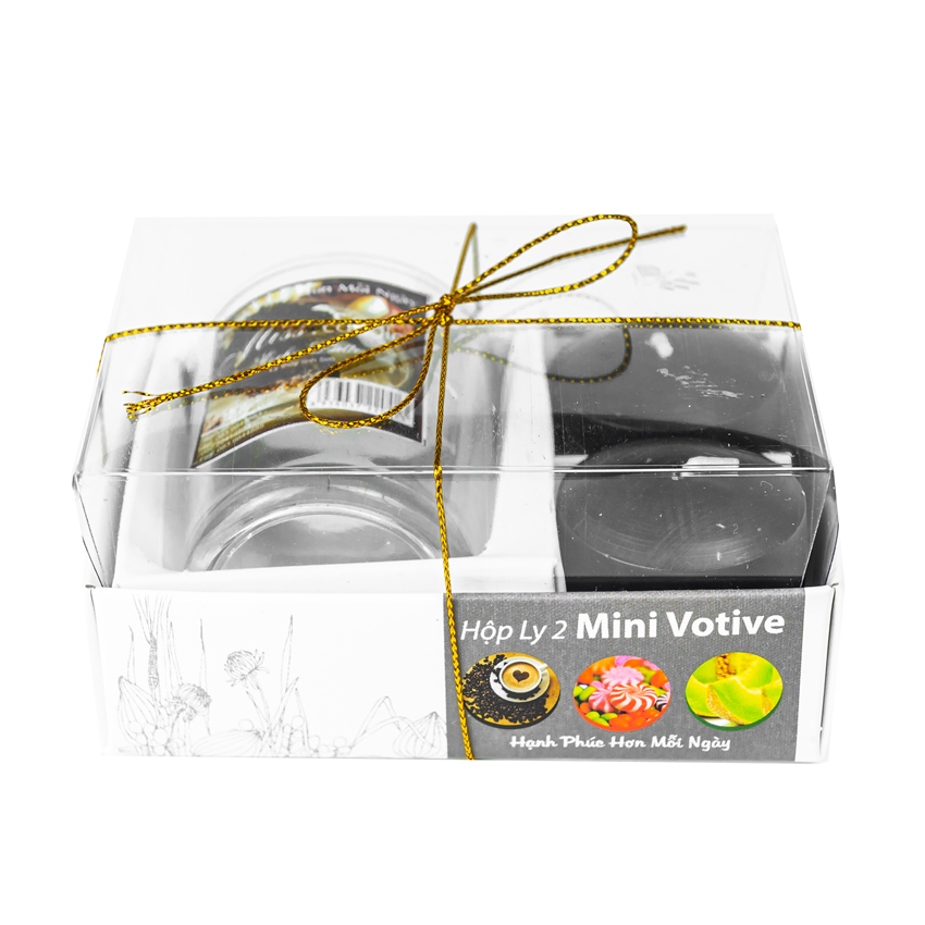 Hộp ly 2 nến thơm mini votive Miss Candle NQM2097