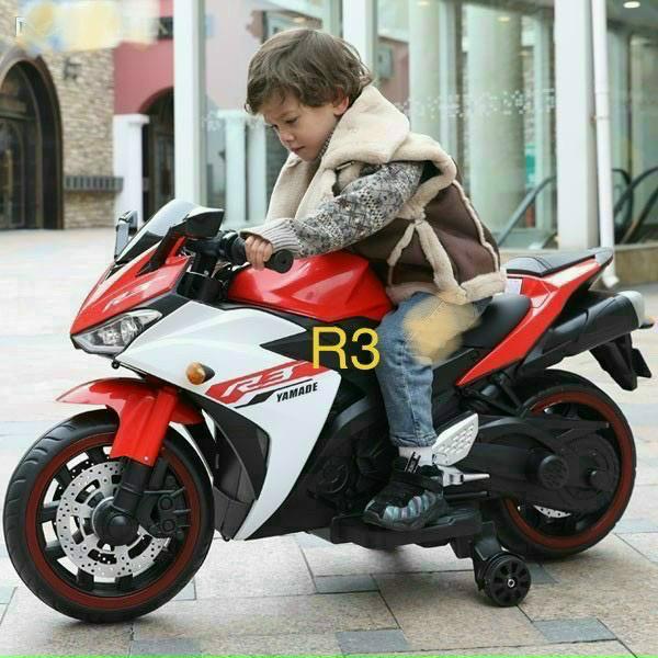 Xe máy điện thể thao Ducati R3 cho bé 2 bánh phát sáng bình điện to phù hợp bé 3-10t