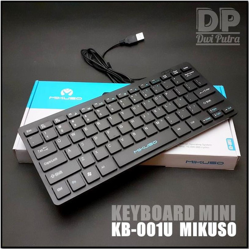 BÀN PHÍM MINI DÙNG CHO MÁY TÍNH BÀN (PC) VÀ LAPTOP KB-001U USB ĐEN - JL