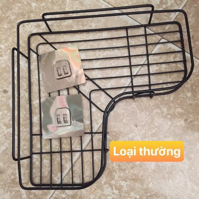Kệ góc sắt dán tường siêu chắc không cần phải khoan