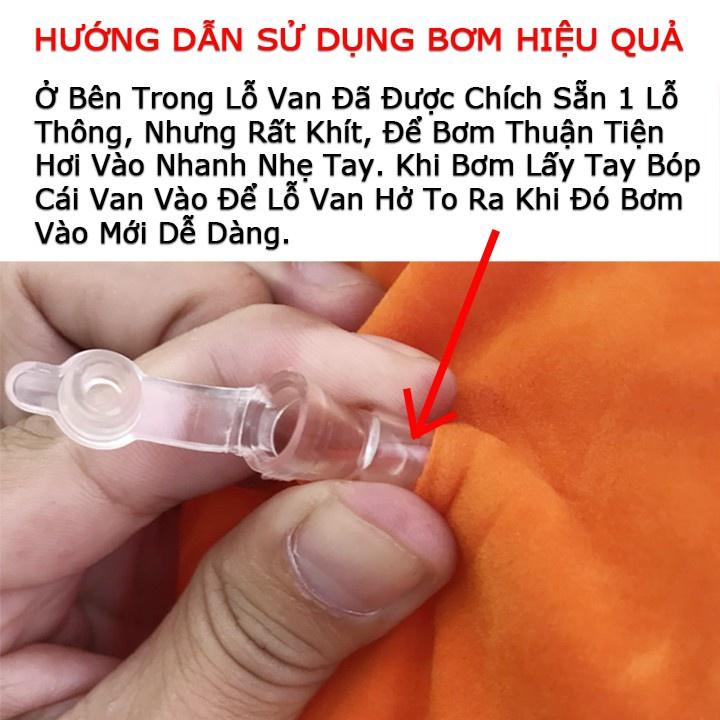 Hình ảnh Gối Tình Yêu Có Tay Vịn - Cho Các Đôi Tình Nhân, Gối Đệm Bơm Hơi Vải Nhung 45x35x16cm (Tùy Chọn Mẫu)