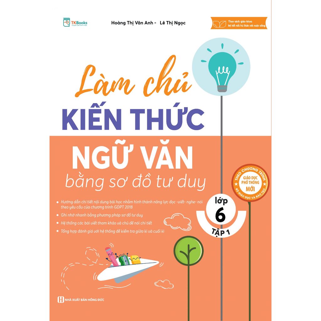 Sách - Làm chủ kiến thức Ngữ Văn bằng sơ đồ tư duy lớp 6 Tập 1 - MC