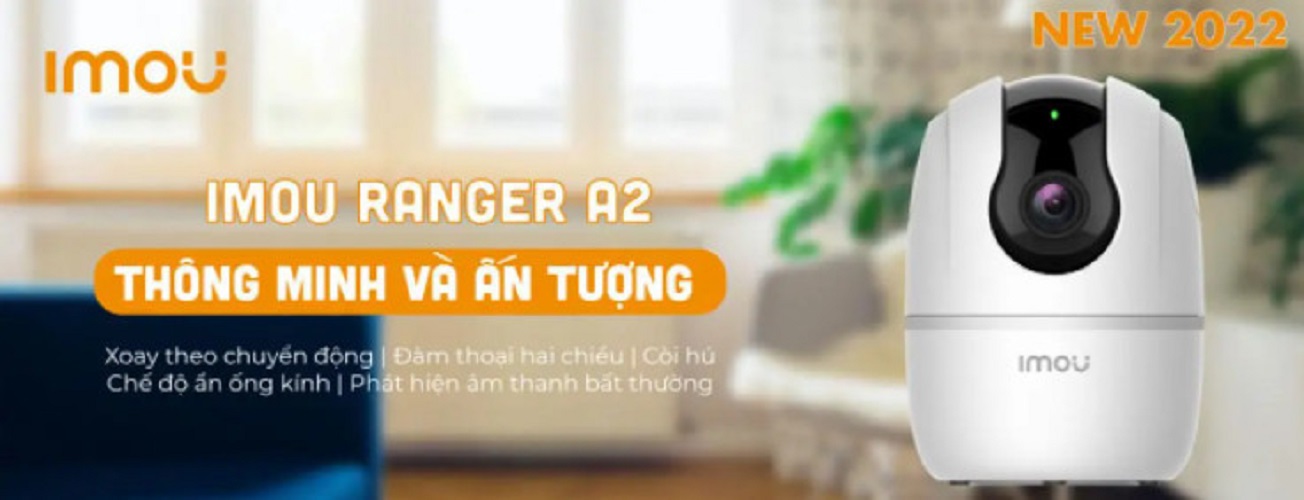 Camera IP WIFI IMOU RANGER 2 IPC - A22EP Full HD 1080P ,KÈM THẺ NHỚ 64G - Hàng Chính Hãng