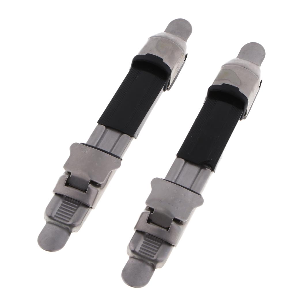 2pcs Metal Fishing Reel Seat Fishing Rod Clip Pole Fitted Deck DIY