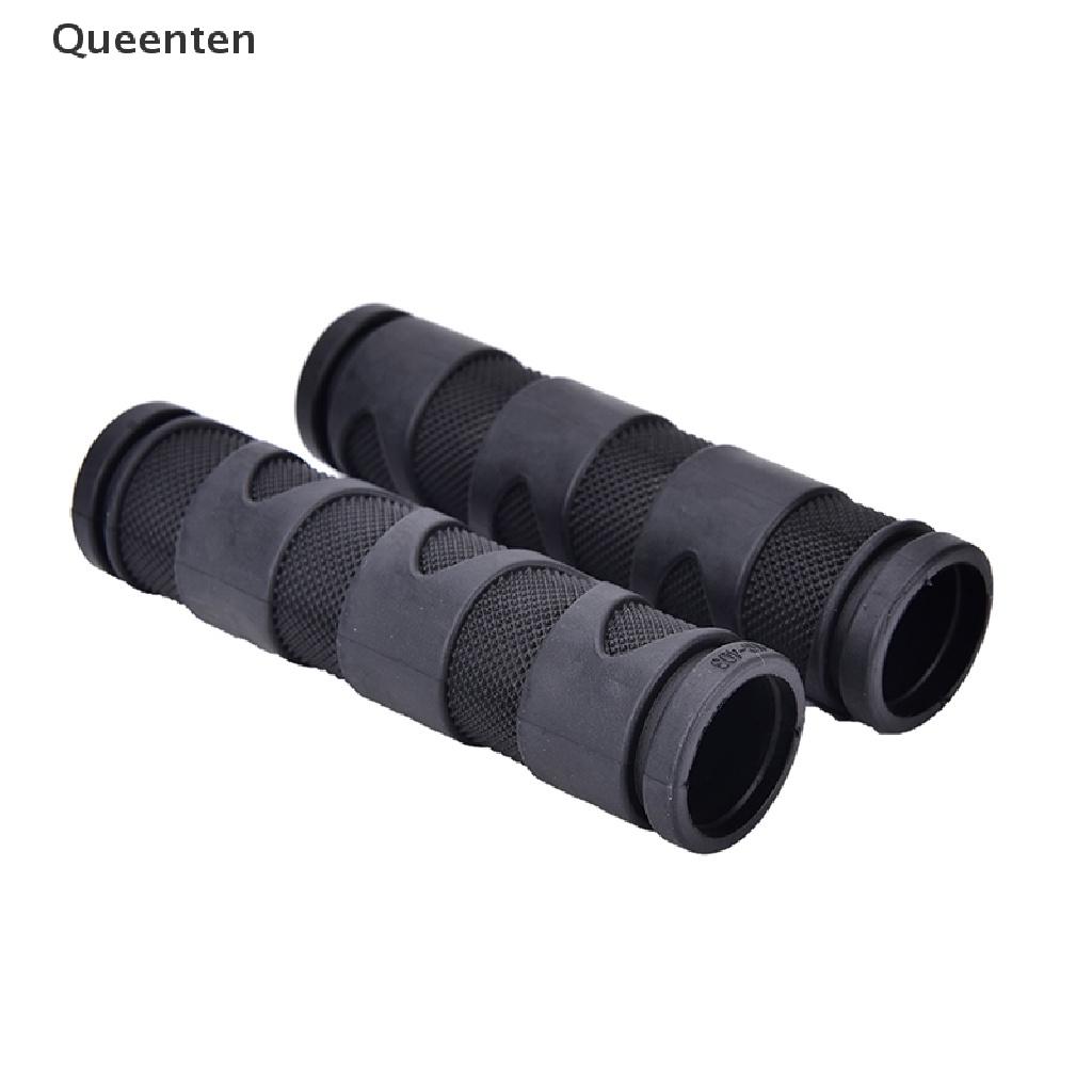 Queenten 2pcs Rubber Bicycle Grips Cycling Mountain Bicycle Scooter Bike Handle Bar Grip QT