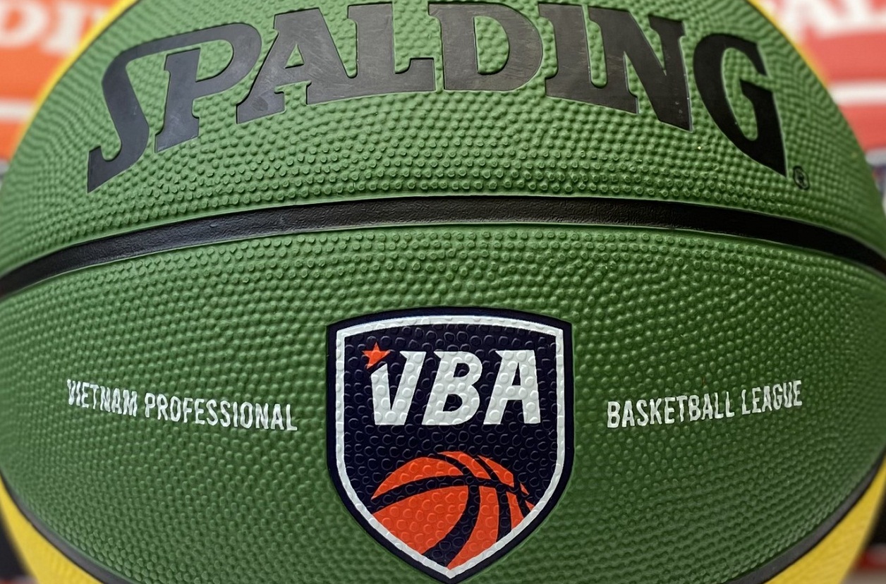 Bóng rổ Spalding CANTHO CATFISH VBA (2021) size7 cao su Giải bóng rổ các câu lạc bộ chuyên nghiệp Việt Nam