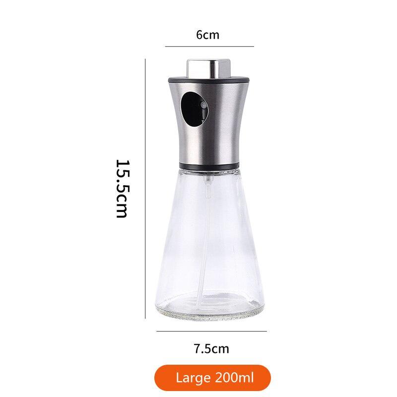 Kitchen Baking Oil Spray Empty Bottle Vinegar Bottle Oil Dispenser Salad BBQ Water Gravy Boats Grill Glass Sprayer Cooking Tool