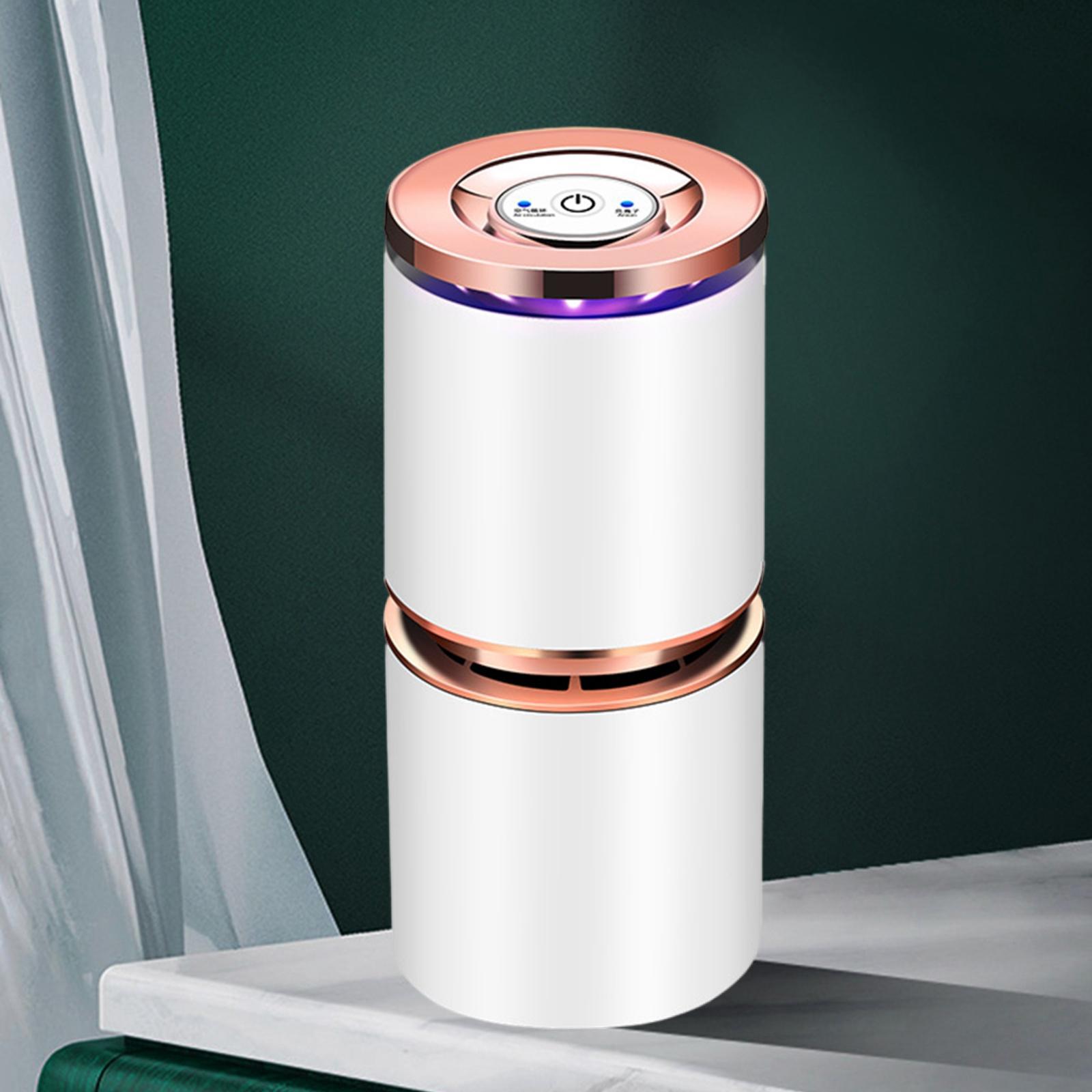 Car Air Purifier Quiet USB Room Home Air Cleaner for Smoke Pet Odors Removes Dust