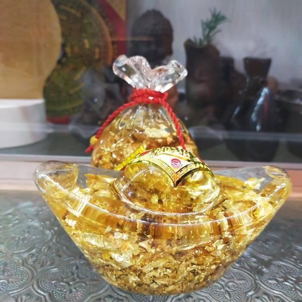 Thỏi,Túi Vàng Lá Kim Nguyên Bảo