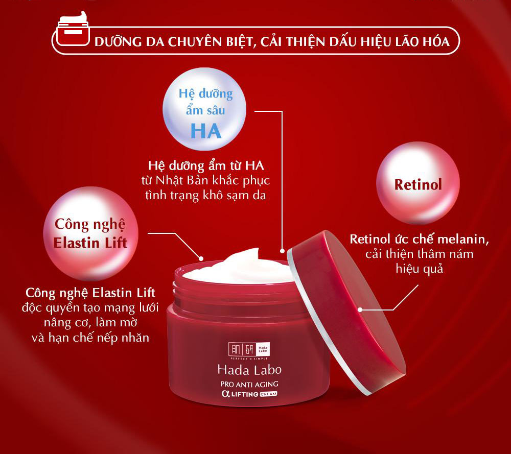 Kem Dưỡng Chống Lão Hóa Hada Labo Pro Anti-Aging 50g