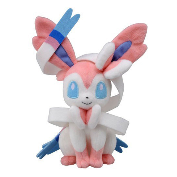 Gấu Bông Pokemon - Eevee Sylveon Hệ Tiên (35 Cm) Gb298 (Tặng 1 Móc Khóa Dây Da Pu Đính Đá Lấp Lánh Màu Ngẫu Nhiên)