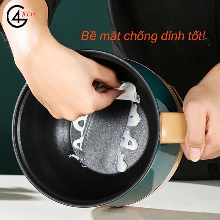 Nồi Điện Mini Shiban 2 Tầng Đa Năng Tặng Kèm Khay Hấp ( Chiên, Xào, Nấu ăn, nấu cơm, nấu lẩu mini )