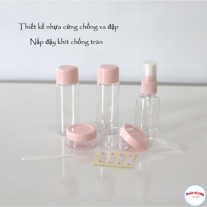 Bộ Chiết Mỹ Phẩm, Dung Dịch Mini 7 Món kèm túi zip tiện lợi - 00295