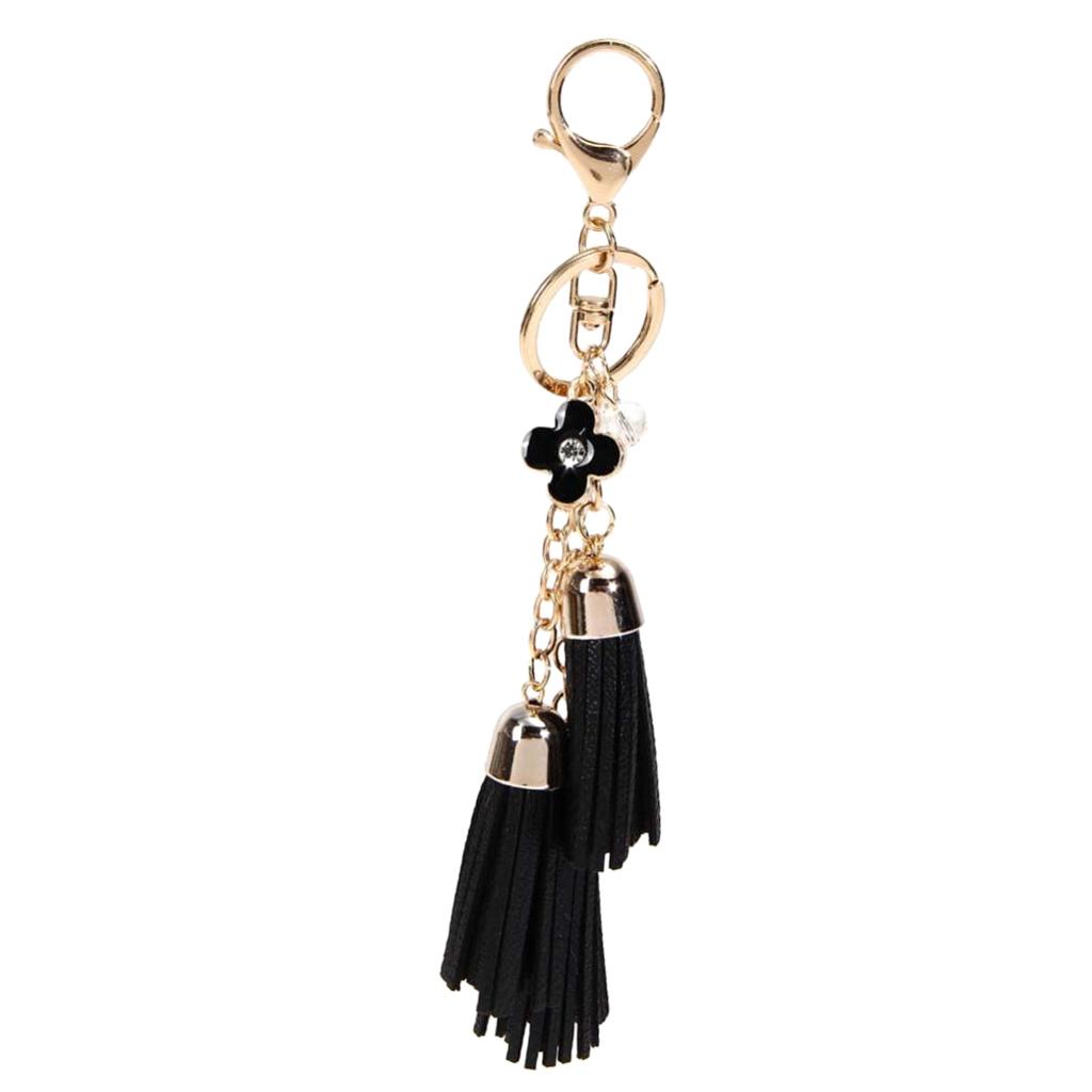 Women Girls Tassel Key Chain Car Key Ring Accessory Bag Decor Pendant