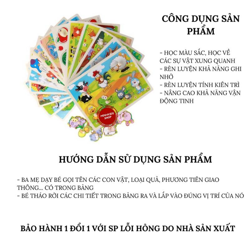 Bảng Ghép Gỗ Núm Mẫu Mới Hàng Loại Tốt, Đẹp , Chắc Chắn Cho Bé Luyện Vận Động Tinh