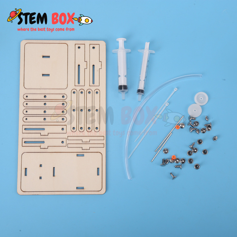 Đồ chơi STEM bộ lắp ghép xe nâng thủy lực - Trò chơi DIY STEM BOX