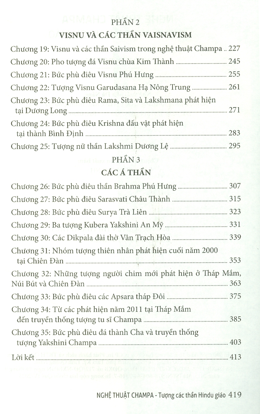 NGHỆ THUẬT CHAMPA - Tượng Các Thần Hindu Giáo - Ngô Văn Doanh - (bìa mềm)