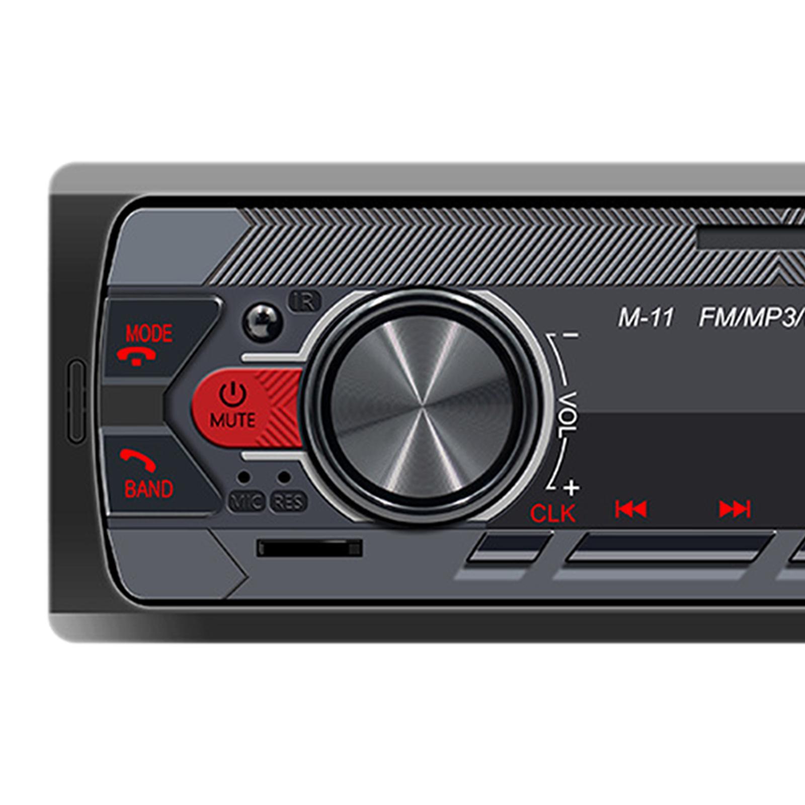 Bluetooth Car Stereo Audio, Audio Systems Subwoofer Output Shockproof Wireless Remote Control Bluetooth Audio Multimedia AM/FM Radio Receiver
