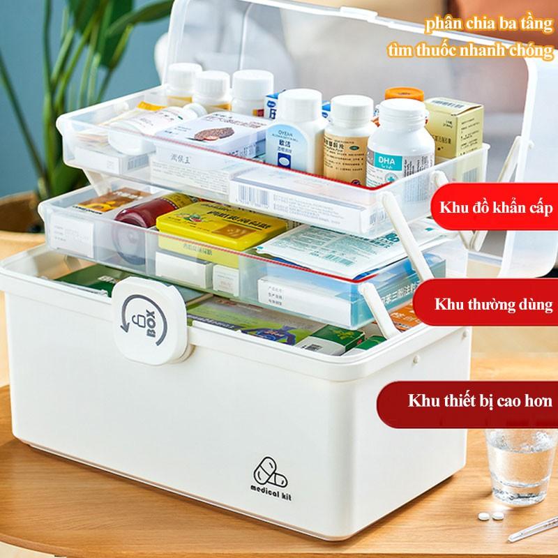 Hộp sơ cứu gia đình Medical Kit nhiều tầng cỡ lớn - Home and Garden