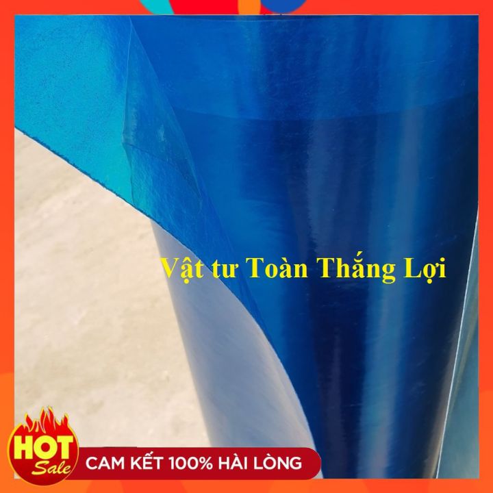 Tôn nhựa lấy ánh sáng màu Xanh che mái nhà