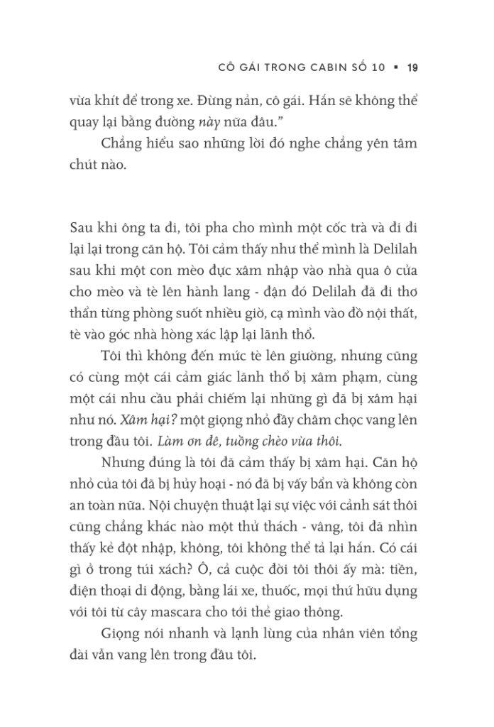 Sách Cô Gái Trong Cabin Số 10