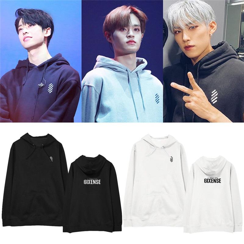 Bông Tai Kẹp Thời Trang KPOP AB6IX 6IXENSE Album Quá Khổ Áo Phông Dạo Phố Hoodie Áo Thun Nữ Dài Tay Sweatshir