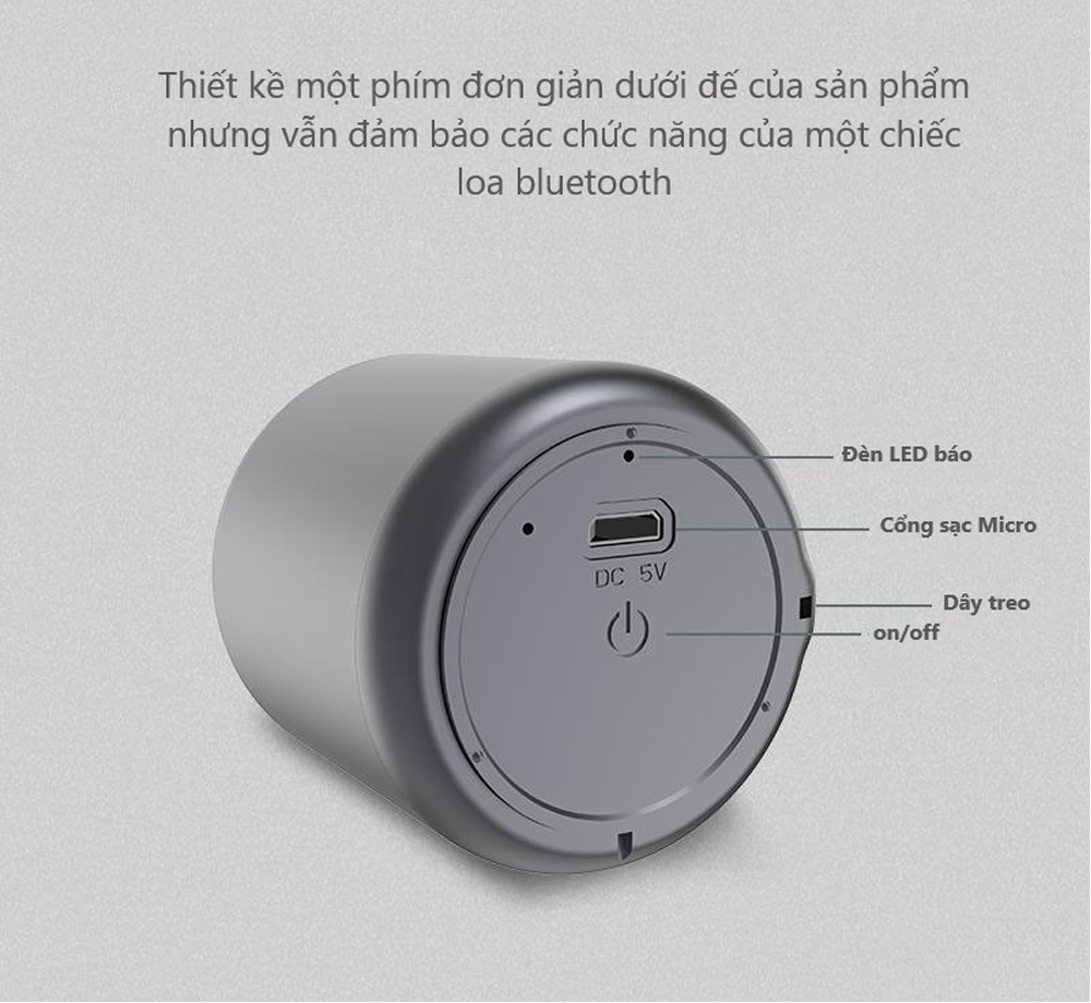 Loa bluetooth InPods Little Fun nhỏ gọn, cầm tay tiện lợi - Hàng Chính Hãng PKCB