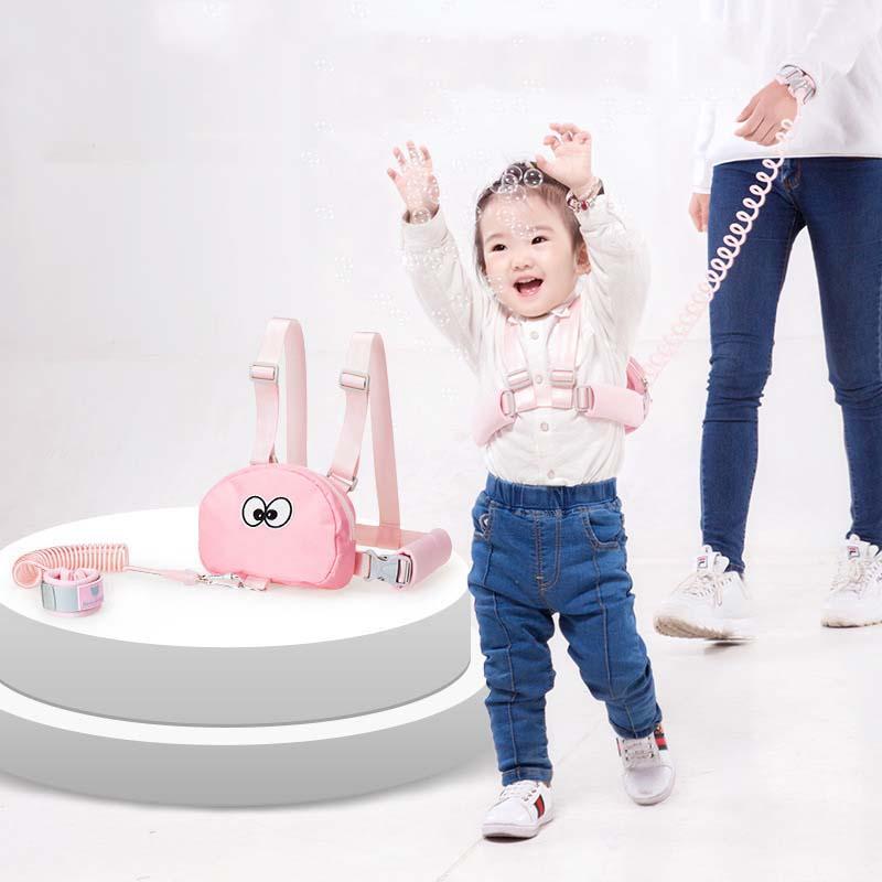 Cho bé Chống Lạc Backback An Toàn Dây Đi Bộ Dây Dắt Trẻ Chống Lạc Cổ Tay Liên Kết Ngoài Trời Du Lịch An Toàn Lực Kéo Dây cho Bé Trai cô Gái