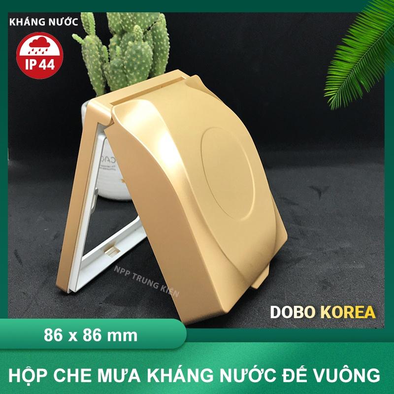 Hộp Chống Nước - Hộp Che Mưa cho ổ cắm điện âm tường hình vuông (Hàng Chính Hãng DoBo Korea - Loại Tốt - Kháng nước IP44