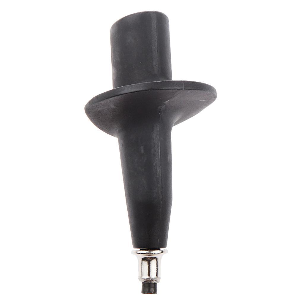 2X Trekking Pole Tip Hiking Stick Tip Length 1.2inch for Climbing Camping Black