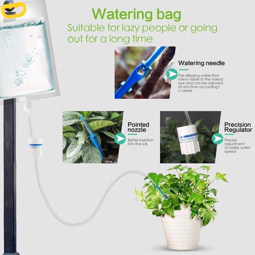 Plant Irrigation Bag 3 5L Automatic Watering Bag Adjustable Garden Pots Drip Needle Device【vollter1】