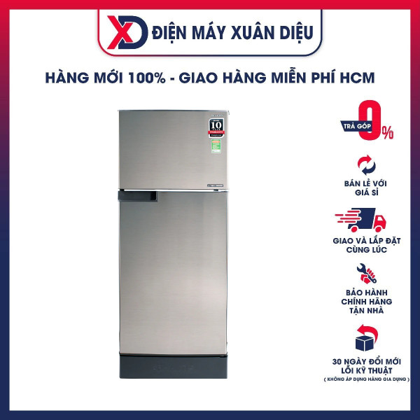 Tủ lạnh Sharp Inverter 165 lít SJ-X176E-SL - Hàng Chính Hãng [Giao hàng toàn quốc]