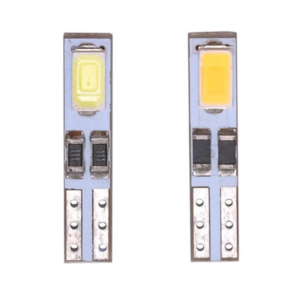 10X T5 Instrument Cluster Panel LED Bulbs Light T5 6500k 12V