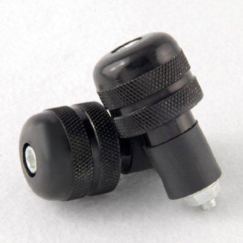 Black Universal Motorcycle Double Bar End for Handlebar 7/8" 22mm