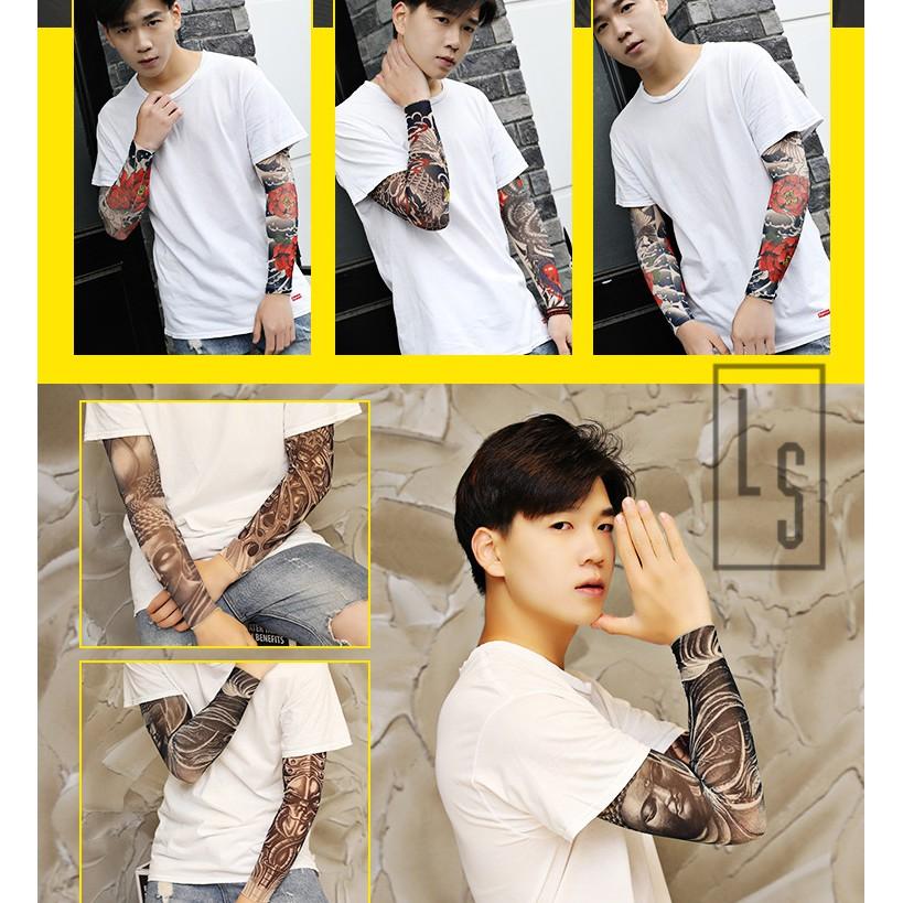 Bao Tay Giả Săm Tattoo - Găng Tay Tattoo Hình Săm