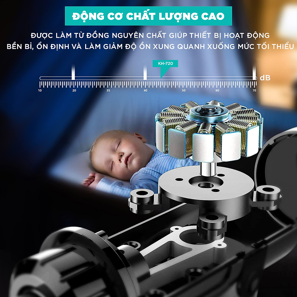 Máy Massage Cầm Tay Cao Cấp KINGTECH KH-720 Pro - 20 Cấp Độ, Hỗ Trợ Mát Xa Chuyên Sâu, Giảm Đau Cơ, Cứng Khớp - Bản Nâng Cấp