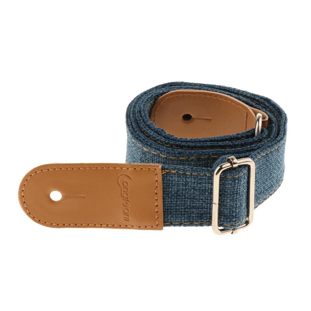 Adjustable Ukulele Strap Belt with PU Leather Ends for  Guitar -
