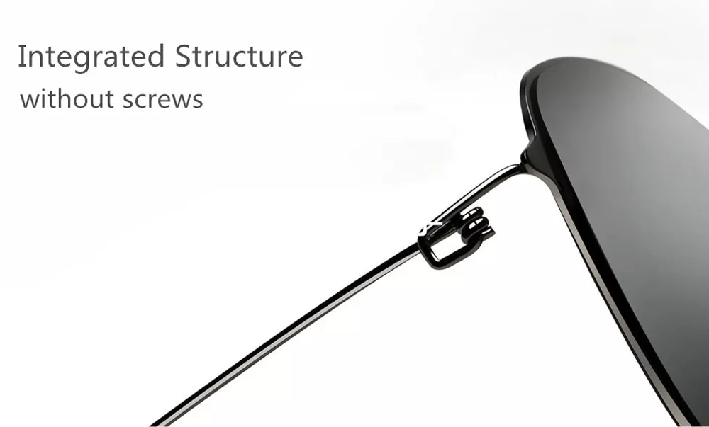 Xiaomi Xiaomi Mijia cổ điển vuông kính mát Pro khung thép không gỉ Nylon ống kính phân cực UV bảo vệ chống lại dầu vết bẩn screwless
