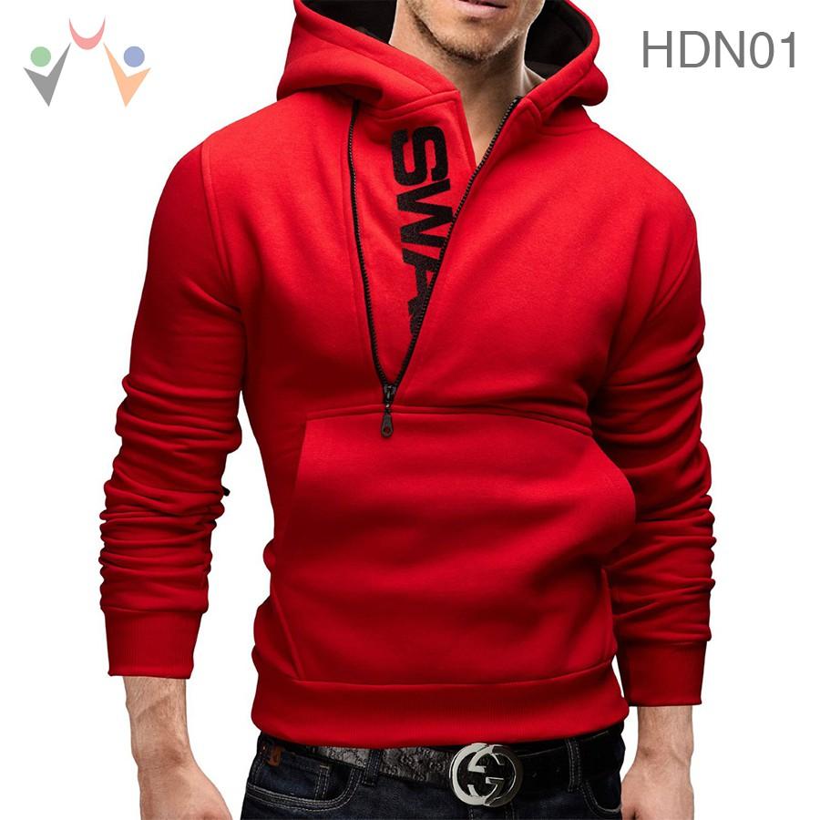 Áo HOODIE Nam khóa kéo chất lừ