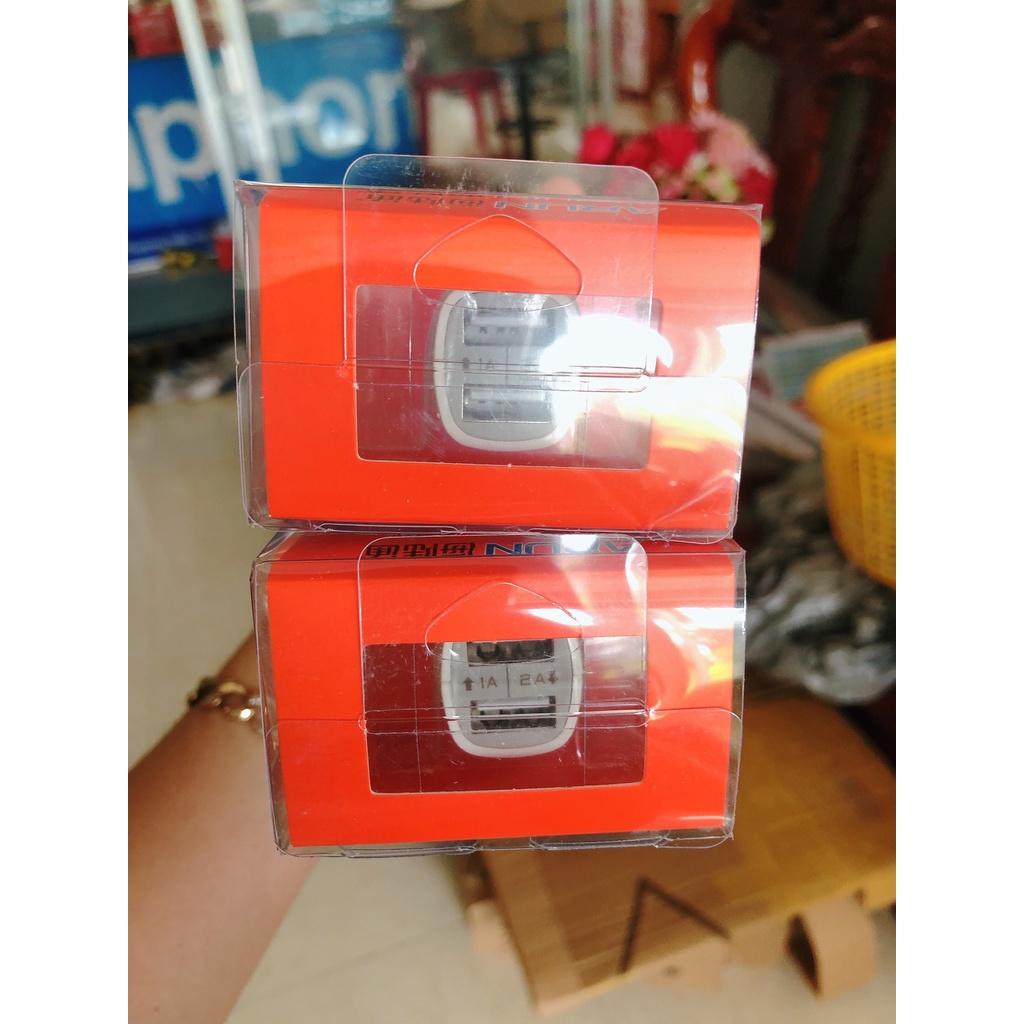 Cốc sạc xe hơi Arun 2 cổng - Hàng Chính Hãng