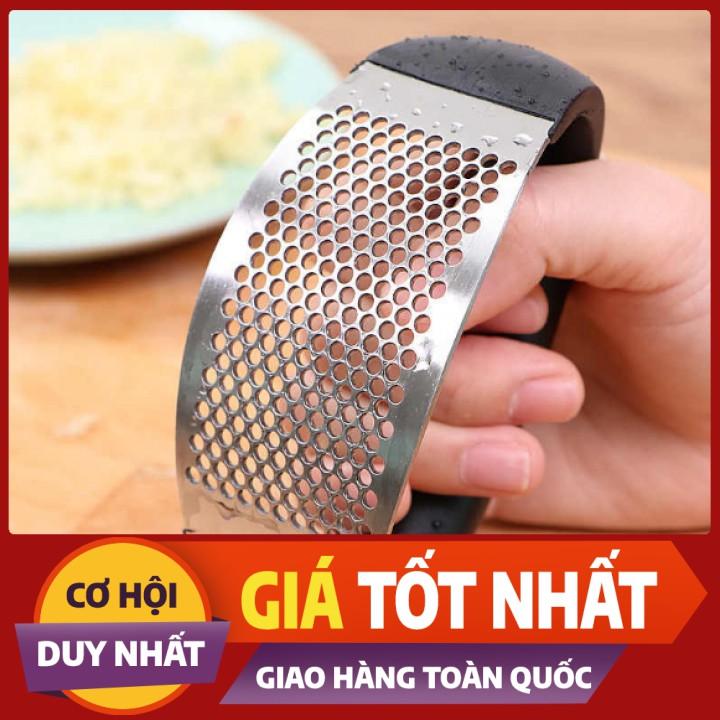 Dụng Cụ Dập Tỏi Inox,Ép Tỏi, Nghiền Tỏi Inox, Dụng Cụ Nghiền Tỏi Bằng Thép Không Gỉ, Nhỏ Gọn, Tiện Lợi