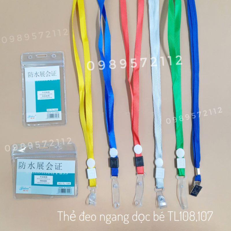 50 bộ thẻ đeo nhân viên,học sinh,mặt miết ngang,dọc TL108,107