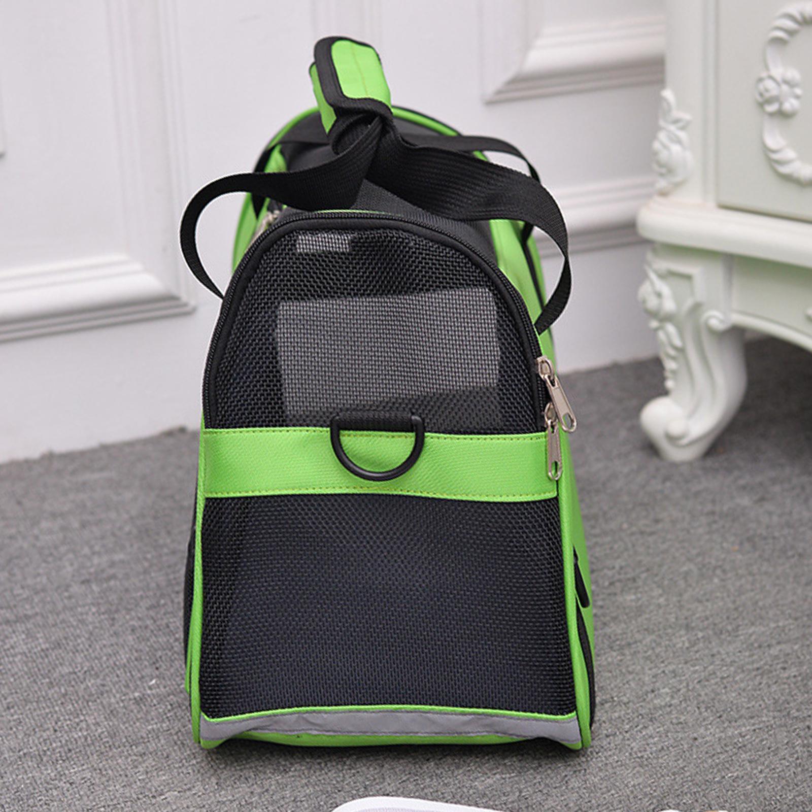 Pet Dog Cat Carrier Small Animal Backpack Travel Bag Heavy-duty Green S