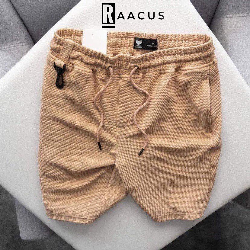 Quần short nam unisex chất đũi dáng suông RAACUS, quần short thể thao nam phong cách ulzzang mùa hè – Q110