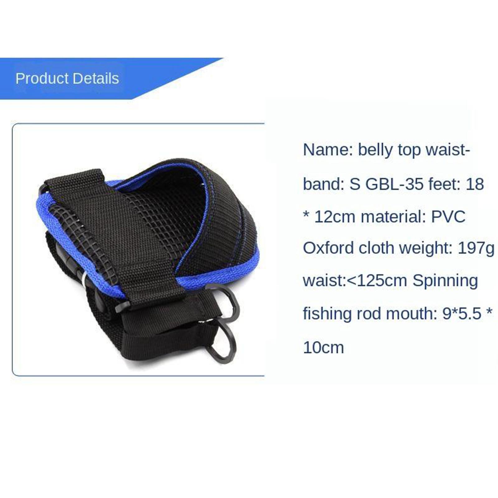 Durable Oxford Cloth Fishing Rod Holder Waist Belt Fishing Fight Strap