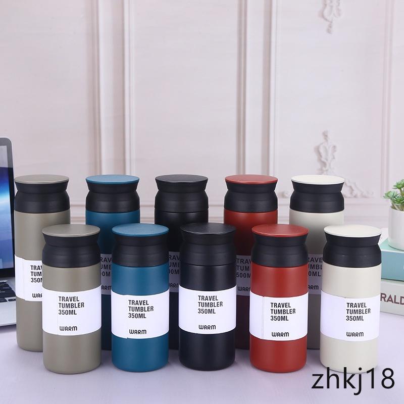 Bình nước giữ nhiệt chân bằng thép không gỉ 304 có 5 màu 350ml 500ml tiện dụng